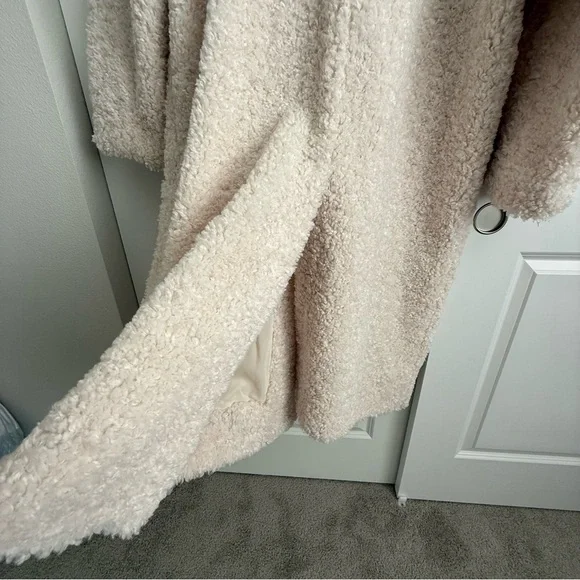 INC Men’s Teddy Faux Shearling Long Coat XL NEW - Picture 8 of 8